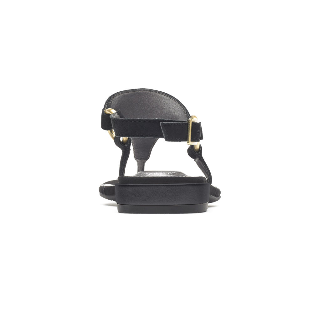 Rockport Sandaler Dam Svarta - Total Motion Zosia Thong - LKXOY0276